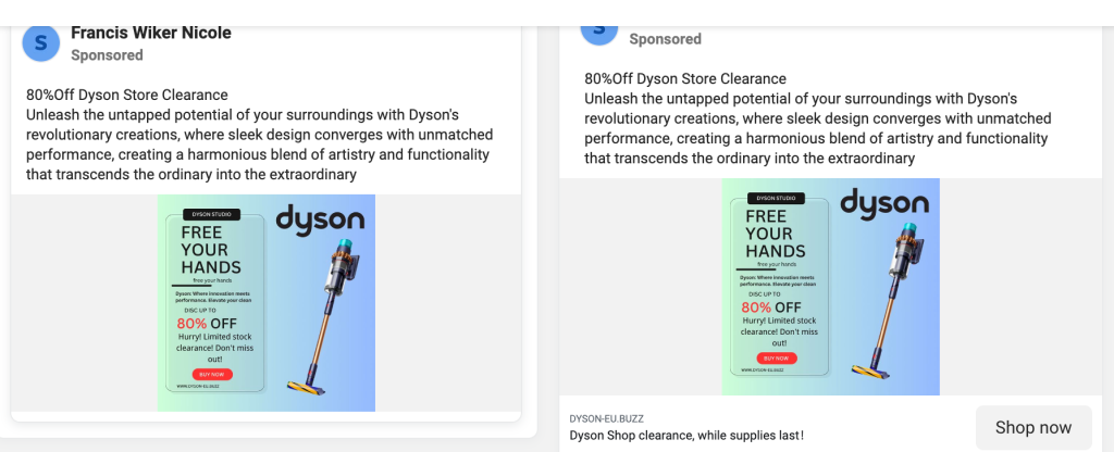 Fake 80% Off Dyson Clearance from Dyson-eu.buzz
